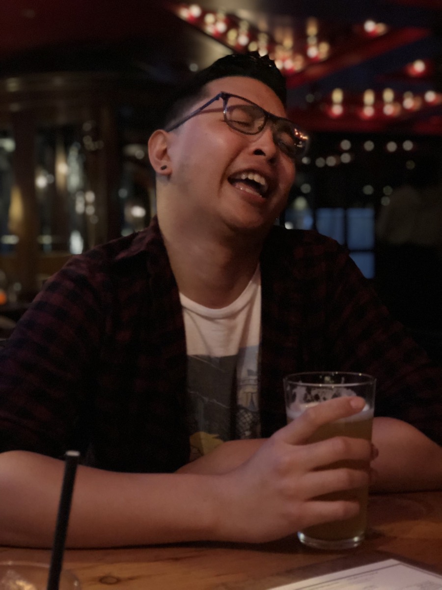 Vern laughing