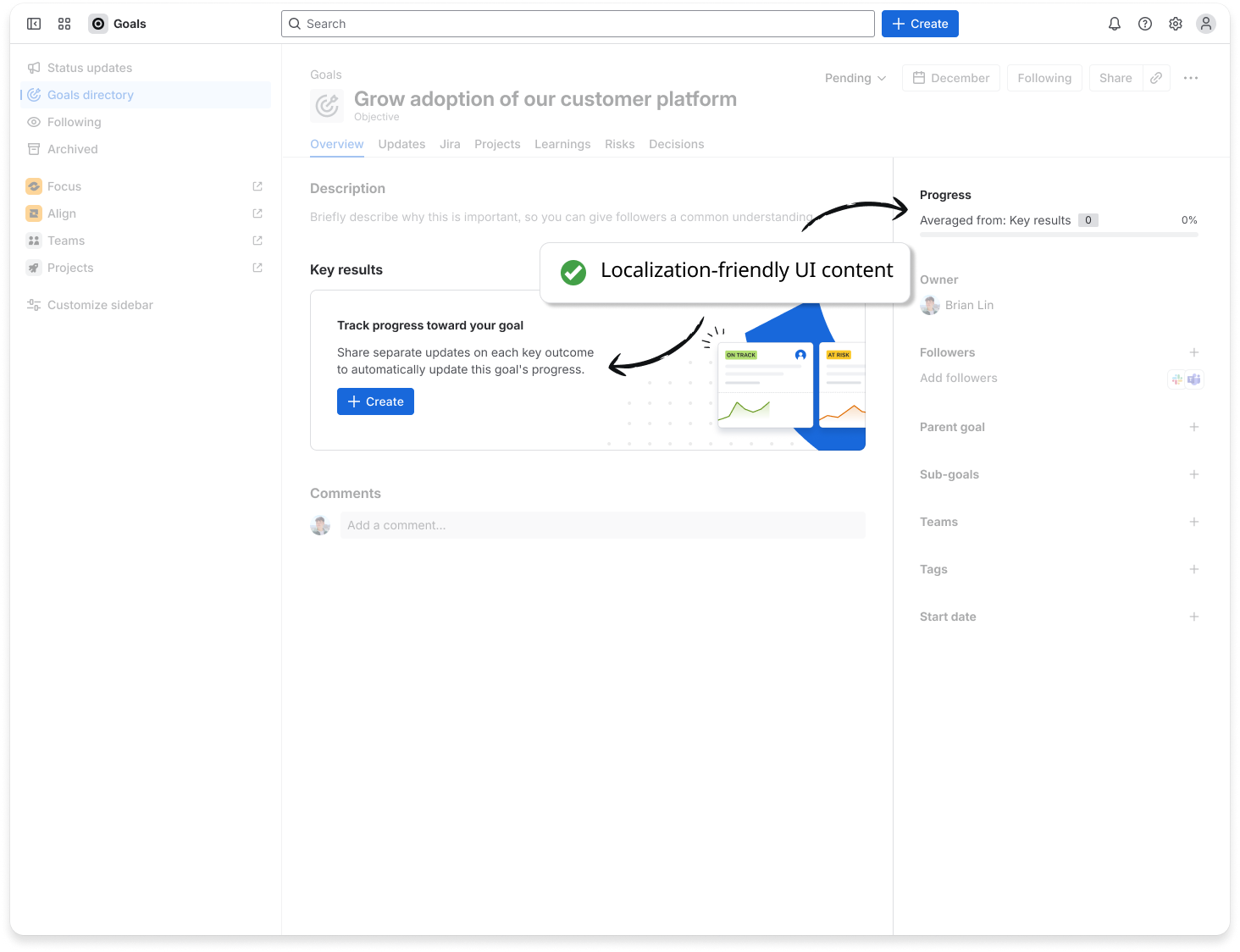 After: Custom terms and localization workarounds