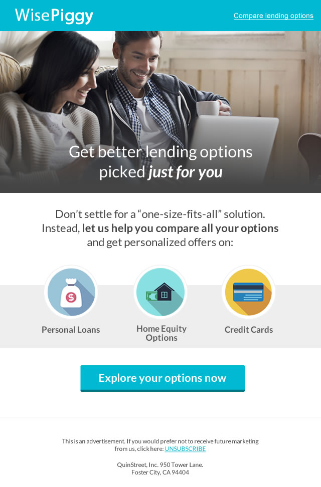 Email / social ad example 1