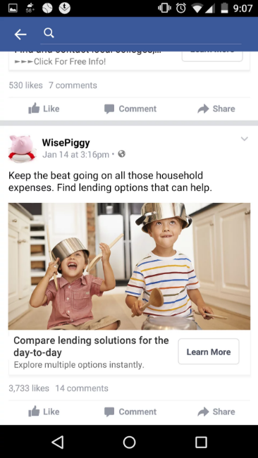 Email / social ad example 6